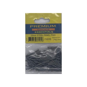 Premium Choice Steel Panel Pins, 25mm Length, Steel Construction for Securing Panels and Trim