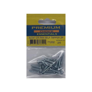 Premium Choice Pan Self Tapper 6 X 3/4" for Construction Projects, Pack of 25