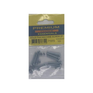 Premium Choice Pan Machine Screw, M3 x 25mm, Zinc-plated, 10-Pack