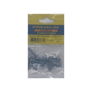 Premium Choice Pan Machine Screw, M4 x 25mm, Zinc-plated, 10-Pack for Manufacturing