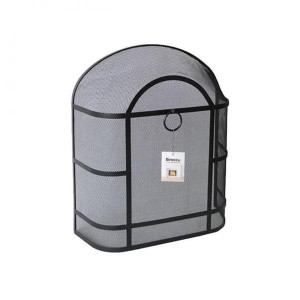 Sirocco Premium Dome Spark Guard for Fireplaces - Heavy Duty, Fine Mesh, Black Finish