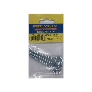 Premium Choice Steel Vine Eyes, 75Mm, Pack of 375mm for Gardening
