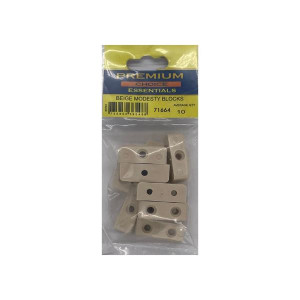 Beige Modesty Blocks by Premium Choice, Pack of 10, 3.5cm, Home Decor
