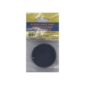 Premium Choice Small Brown Castor Cups, 2-Pack for Furniture Protection
