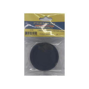 Premium Choice Large Brown Castor Cups, 2.5" Diameter, Pack of 2 for Furniture Protection