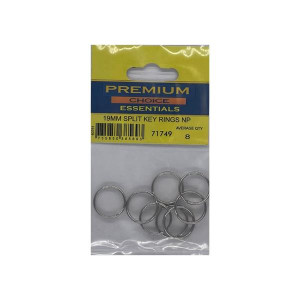 Premium Choice Split Key Rings for Men - Chrome, 19mm