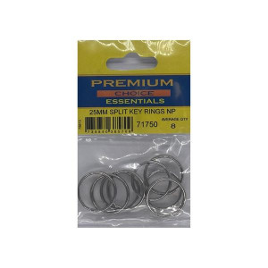 Premium Choice Split Key Rings for Men - Chrome, 25mm