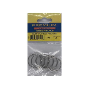 Premium Choice Split Key Rings - Chrome, 30mm