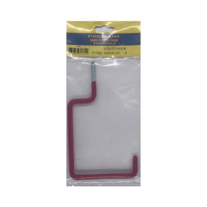 Premium Choice Utility Hook, 7.5 in, Red, for Hanging Tools and Equipment