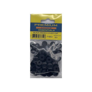 Black Decorative Cap by Premium Choice, 40/1cm, Pack of 40