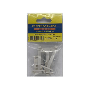 Premium Choice Child Safety Cabinet Locks, Secure and Child-Proof, Pack of 3, White