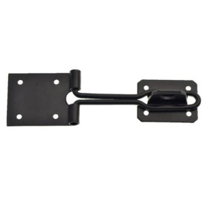 Premium Choice Wire Hasp & Staple, Black, 75mm, Secure Door Locking