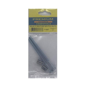 Premium Choice Furniture Bolts & Nuts M6 X 90Mm, Pack of 2, Durable Materials for Secure Connections