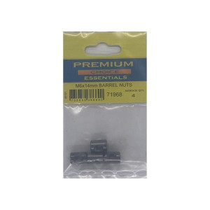 Premium Choice M6 x 14mm Barrel Nuts, Pack of 4 for Woodworking and Furniture Assembly