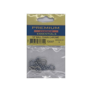 Premium Choice Ball Chain Chrome, 12 inches, for Bathroom Use