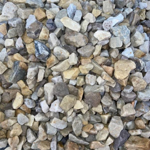 Glenview Lite Gold Decorative Stone, 14mm, 25kg, Litegold Color, Low Maintenance Landscaping Material