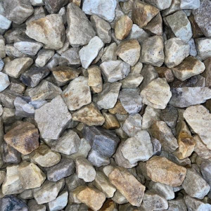 Glenview Lite Gold Decorative Stone, 20mm, 25kg, Litegold Color, Low Maintenance Landscaping Material