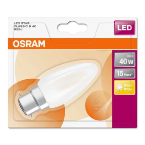 Osram 4W (40W) B22 LED Can Fitting, Energy Efficient, Long Lasting