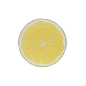Round Glass Coaster by Kaemingk, Lemon Color