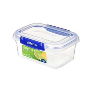 Sistema Rectangle Klipit Box 1L - Leak Proof, Dishwasher and Microwave Safe, BPA-Free, 1L Capacity