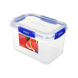 Sistema Rectangle Klipit Box, 3.35L, Clear, BPA-Free, Microwave & Dishwasher Safe, Leak Proof, Stackable