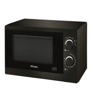 Dimplex 800W Manual Microwave, 20L Capacity, 6 Power Levels, Black