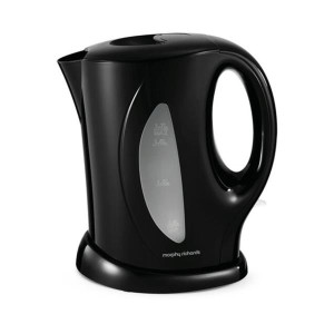 Morphy Richards 2.2kw Cordless Kettle - 1.7L Capacity, Black, Limescale Filter, Boil-Dry Protection, Easy View Water Window