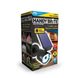 Jml Handy Brite Solar Spotlight, 8 Ultra Bright LEDs, Weather Resistant, Solar Powered, Motion Sensor, 360 Degree Mounting Plate, for Outdoor Use
