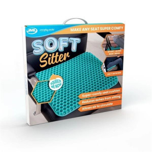 Honeycomb Cushion by Jml, Collapsible gel core, Soft Seat Support for Office Chairs, Cars, and More