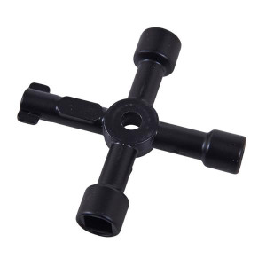 Amtech Plumbing 4Way Key for Gas Meters, Electric Meter Cupboards, Stop Cocks, and Radiators