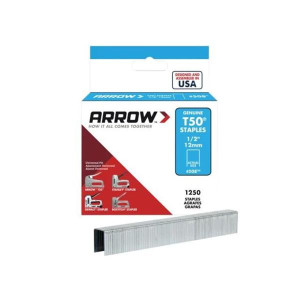 Arrow Staples T50/55 1/2In (1250) for Roofing and Canvas Projects