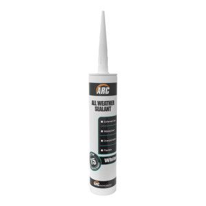 Arc All Weather Sealant White 300Ml for Roofing and Exterior Sealing with High Mould Resistance and Elasticity