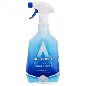 Astonish Shower Clean, Antibacterial, Removes Limescale, Scum & Stains, 750ml, for Bathroom Cleaning