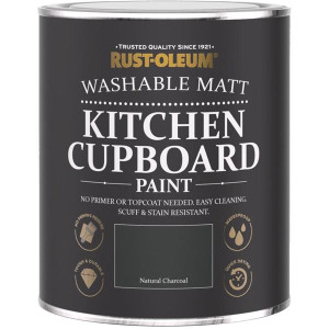 Rustoleum Chalky Blend Cupboard Paint, Natural Charcoal, 750Ml, Ultra-Durable, Water Resistant, Flat Matt Finish