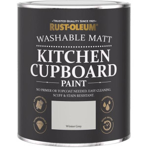Rustoleum Winter Grey Chalky Blend Cupboard Paint, 750ml, Ultra-Durable, Water Resistant, Flat Matt Finish