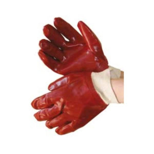 Safeline PVC Knitted Wrist Gloves for Men - Thermoplastic PVC Coating, Abrasion-Resistant, Moisture-Absorbing Interlock Cotton Liner