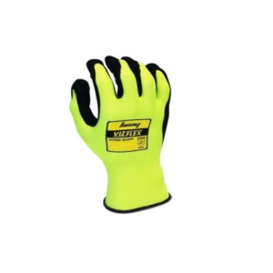 Safeline Vizflex Glove for Large Hands - Double-Dipped Construction, Low Linting, Durable, Flexible