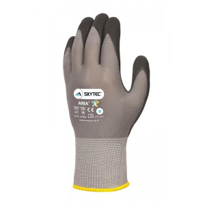 Skytec Argon Gloves for Large Hands, Thermal Lining, Durable Hpt Foam Coating, Waterproof, Insulated, Grip, Protection, Black, Gloves