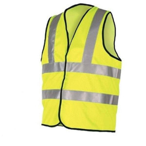 Safeline High Visibility Vest for Medium, 100% Polyester, CE Certified