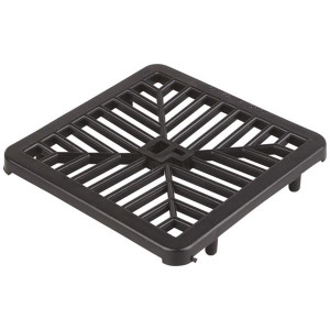 Wavin Sewer Fitting Gully Grid, 160mm x 160mm, Black PVC