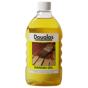Ronseal Douglas Danish Oil, 500Ml, Water Repellent, Low Toxicity, for Wood Furniture and Kitchen Worktops