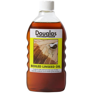 Douglas Linseed Oil Boiled 500Ml, Natural Wood Finish, Food & Child Safe