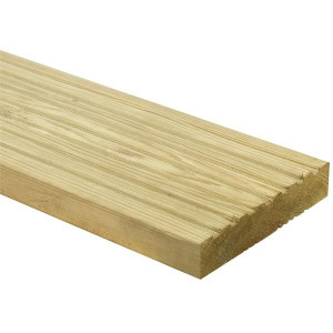 Timber Decking, 3.6Mtr, 150mm x 35mm, Pressure Treated, for Outdoor Use