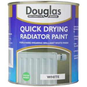 Douglas Radiator Paint, 500Ml, White, Quick Drying, Satin Finish