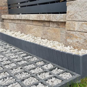 EKO-BORD Palisade Grey Edging Palisade H170mm x L1000mm - Sustainable Garden Bordering Solution for Modern Landscapes