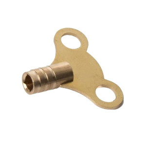 Easi Plumb Vent Key Clock Type, Brass, for Radiator Vents