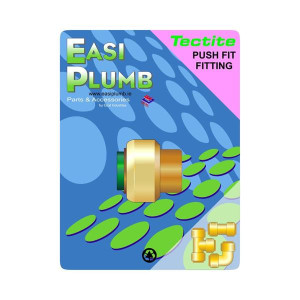 Easi Plumb Stop End Pushfit 1/2" Fitting, WRAS Approved, Easy to Use