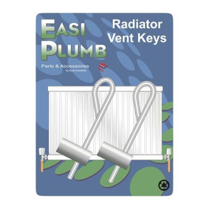 Easi Plumb Vent Key with Sliding Tommy Bar and Key Ring Attachment, Pack of 2