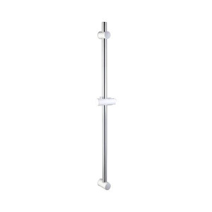 Euroshowers Eurorial Rail Kit Adjustable Shower Rail, 72cm, Adjustable Top Bracket, Wall-Mounted