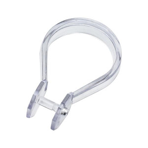 Euroshowers Button Curtain Rings, Classic Design, Pack of 12, Easy to Install, Fits All Curtain Rods